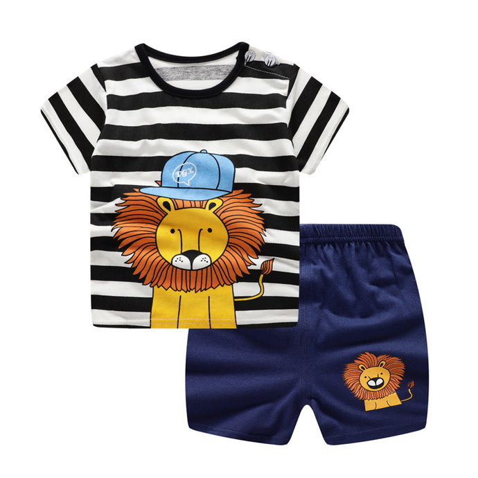 Summer Baby Boy Clothes Lion